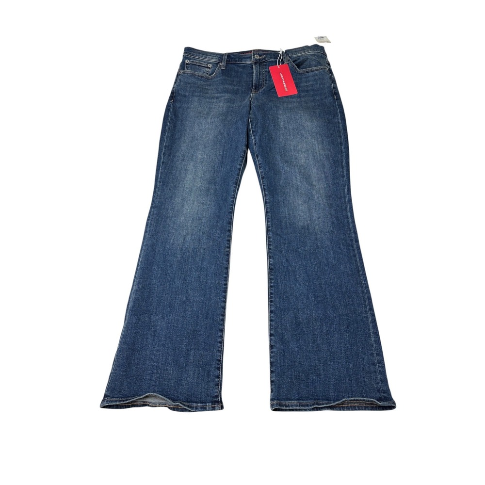 NWT Lucky Brand Sweet Mid Rise Bootcut Jeans Ocean Road Womens 14/32A L31